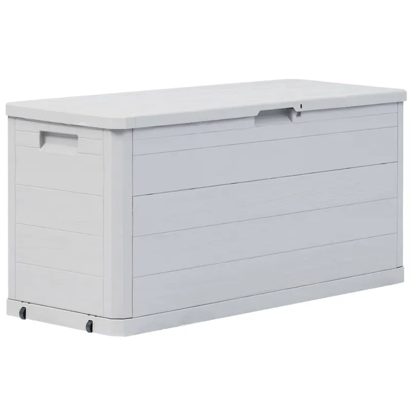lada de depozitare pentru gradina, 280 l, gri deschis