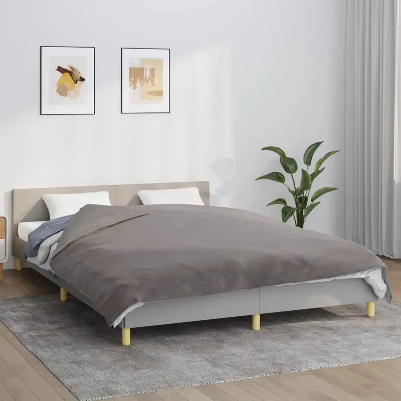 patura grea cu husa, gri, 200x200 cm, 13 kg, textil