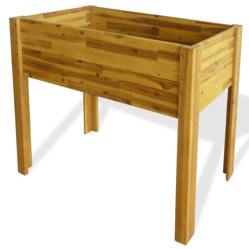 strat inaltat de gradina, lemn masiv de acacia