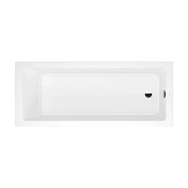 Cada dreptunghiulara VilleroyBoch Targa Plus Solo alb alpin 170x70 cm