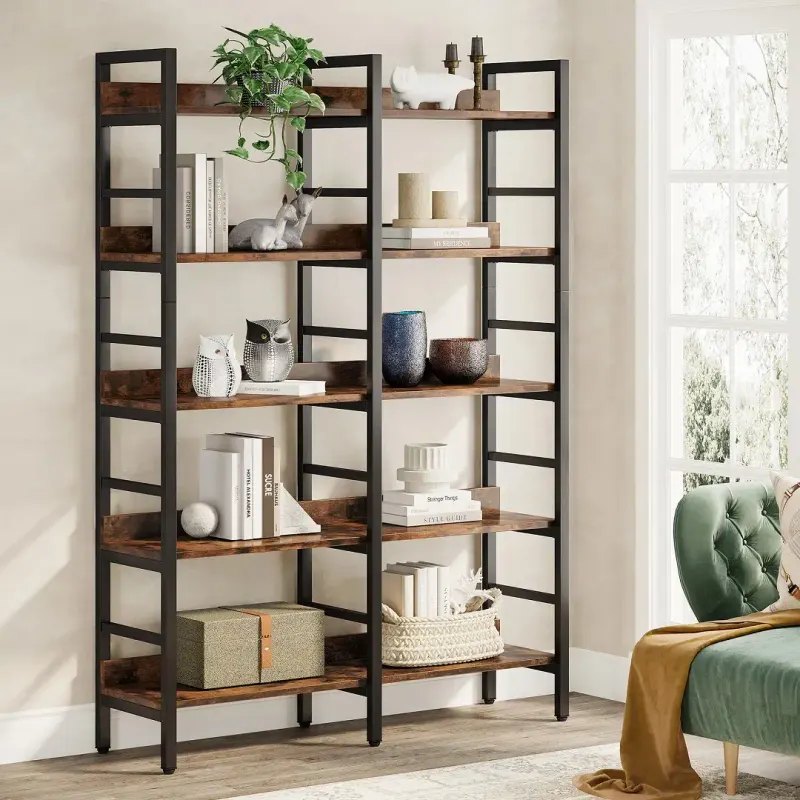 Biblioteca , stil industrial seria A-627,180x30x120 cm