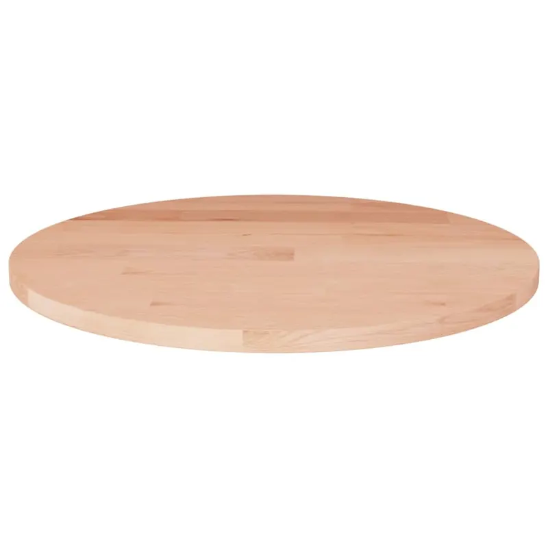 blat de masa rotund, Ø50x1,5 cm, lemn masiv stejar netratat