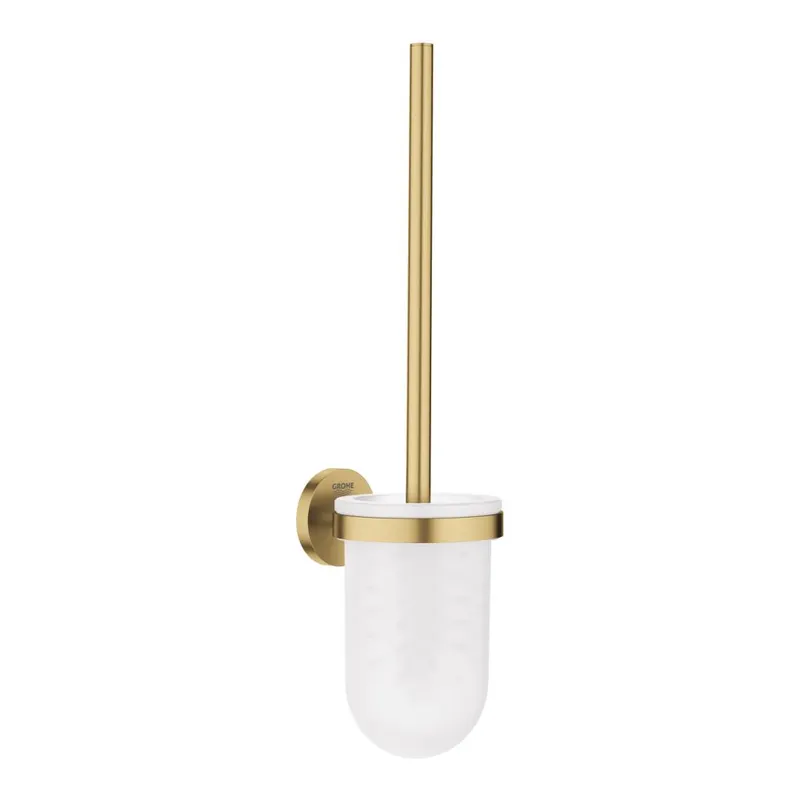 Perie cu suport pentru vasul de toaleta Grohe Essentials auriu periat Cool Sunrise