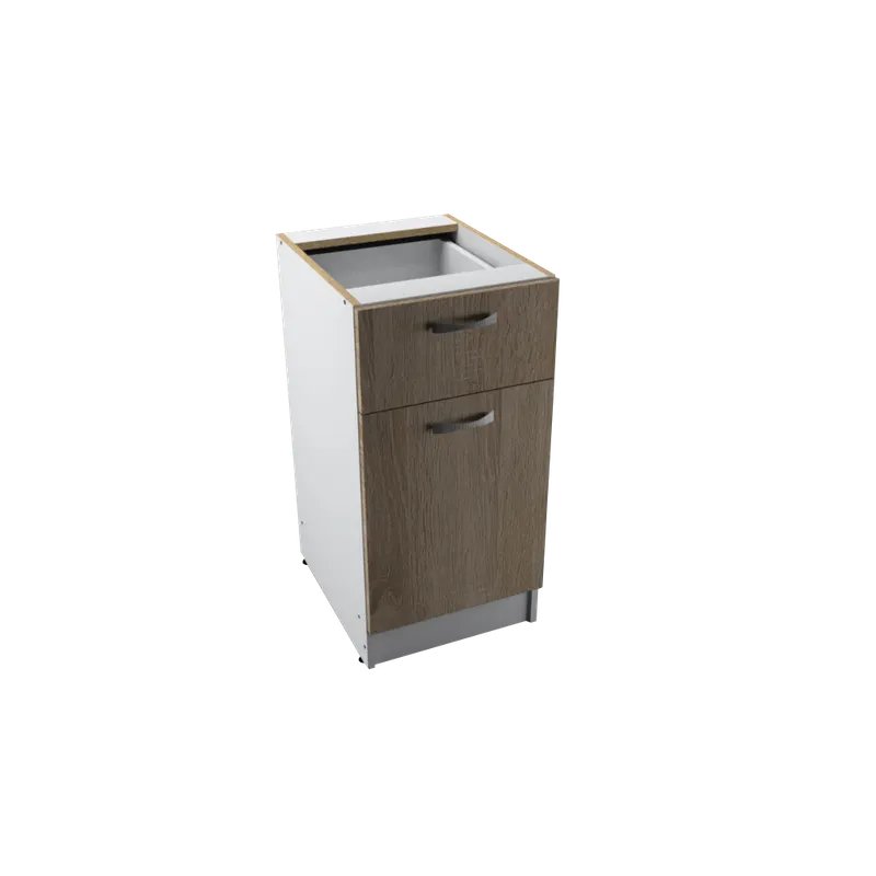 Start corp baza cu 1 sertar si 1 usa, pal melaminat sonoma, 80 x 40 x 50 cm