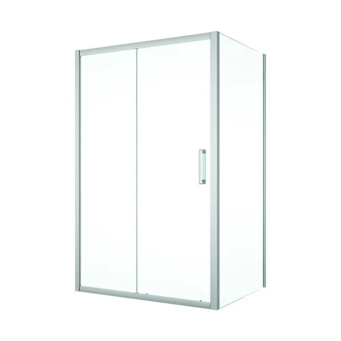 Cabina de dus completa SanSwiss Ocelia 140x80 cm, usa culisanta, sticla 5 mm, crom lucios