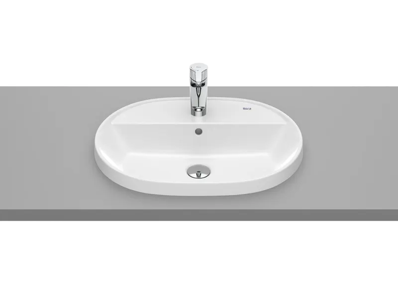 Lavoar Roca A3270Y6000, 550 mm, 400 mm, 160 mm, 1 cuve, 1 nr orificii baterie, suprafata antiaderent, Alb