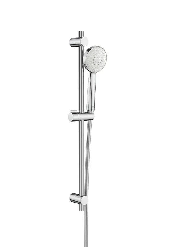 Coloana dus Roca A5B8413C00, 1.7 m, 100 mm, 700 mm, 3 functii para dus, 1 2 conexiune furtun, conexiune universala, Crom