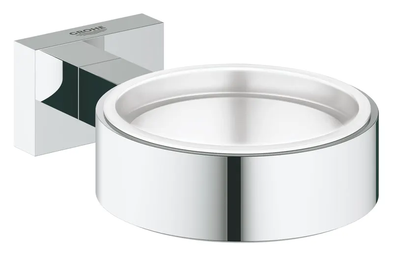 Suport Grohe 40508001, 107 mm, 42 mm, 2 orificii instalare, pe perete, metal, elemente fixare ascunse, Crom