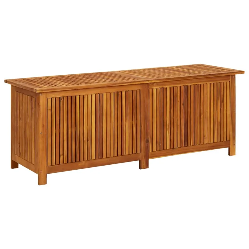lada de depozitare gradina, 150x50x58 cm, lemn masiv de acacia