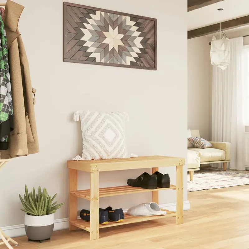 suport de pantofi cu 3 niveluri, 70x27,5x45 cm, bambus