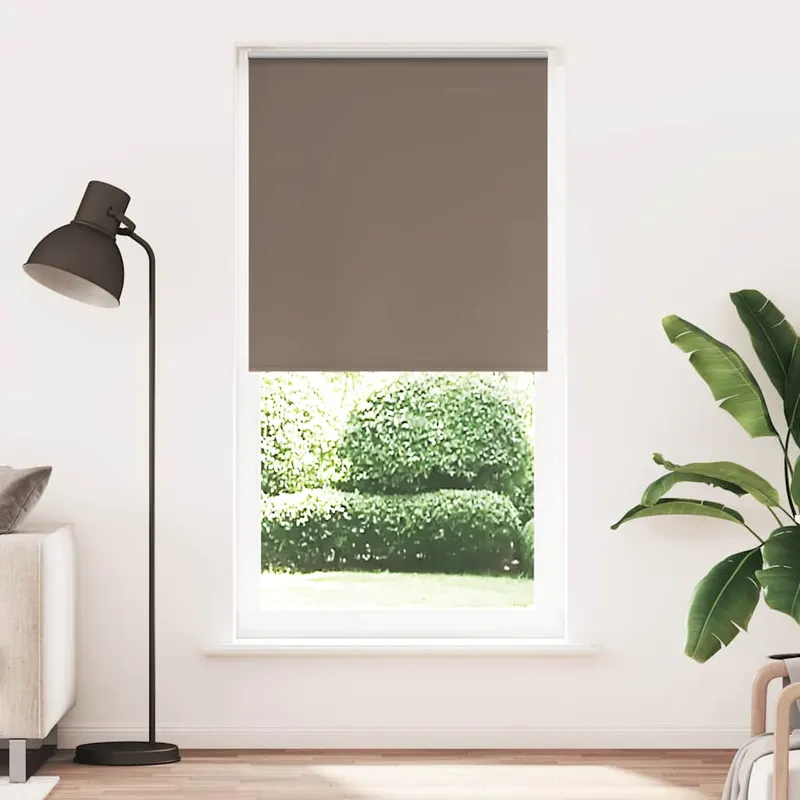 jaluza cu role opace cafea 115x210 cm latime tesatura 110,7 cm
