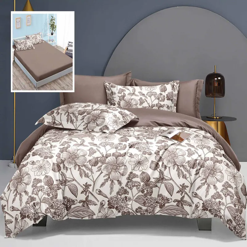 Lenjerie de pat elegance 6 piese cu husa (leh4)