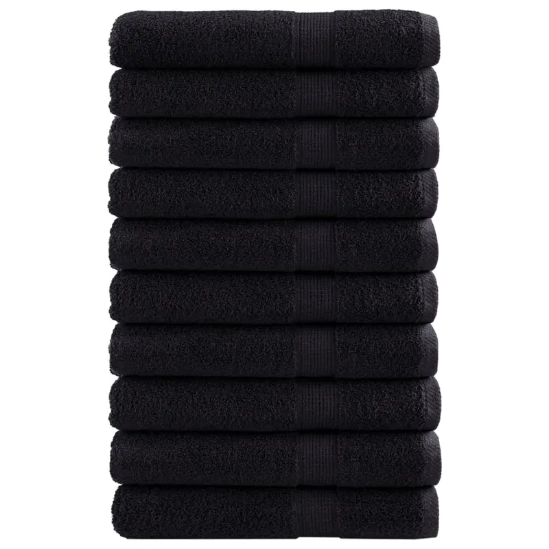 prosoape de sauna premium solund 10 buc. negru 80x200 cm 600gsm