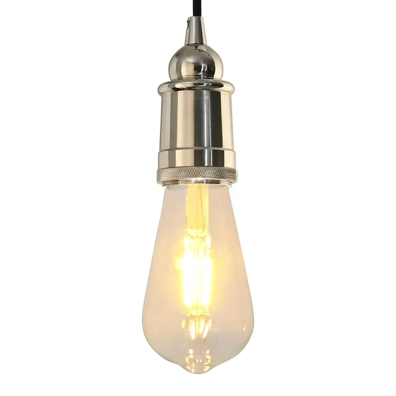 Suporturi de lampa 2 buc nichel satinat e27