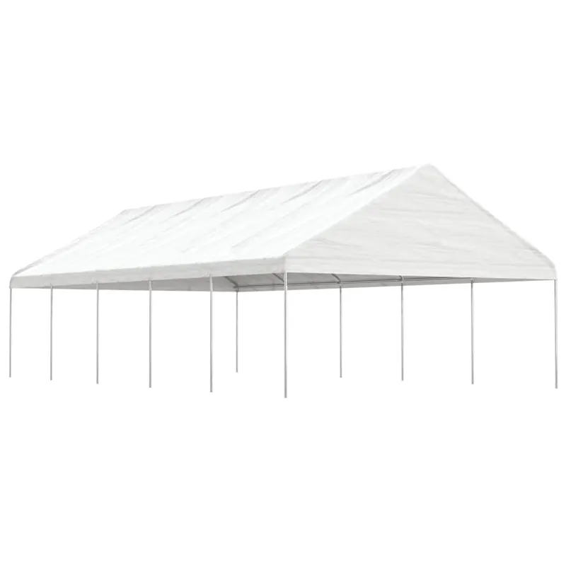foisor cu acoperis, alb, 11,15x5,88x3,75 m, polietilena