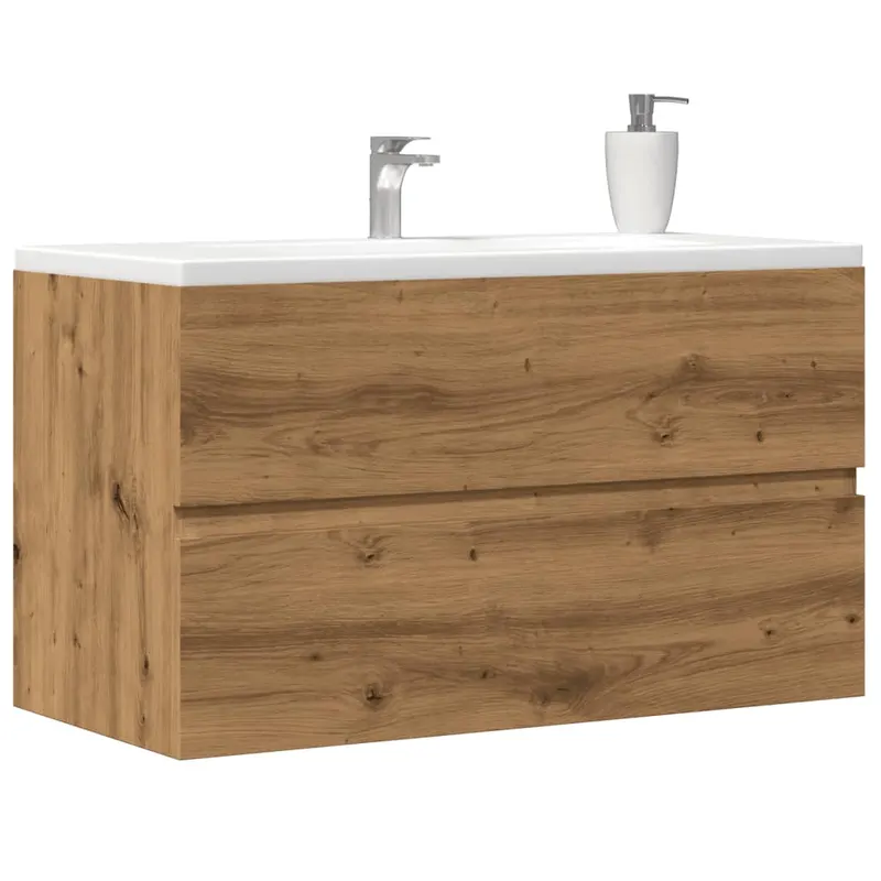 dulap de chiuveta stejar artizanal 90x38,5x45 cm lemn prelucrat