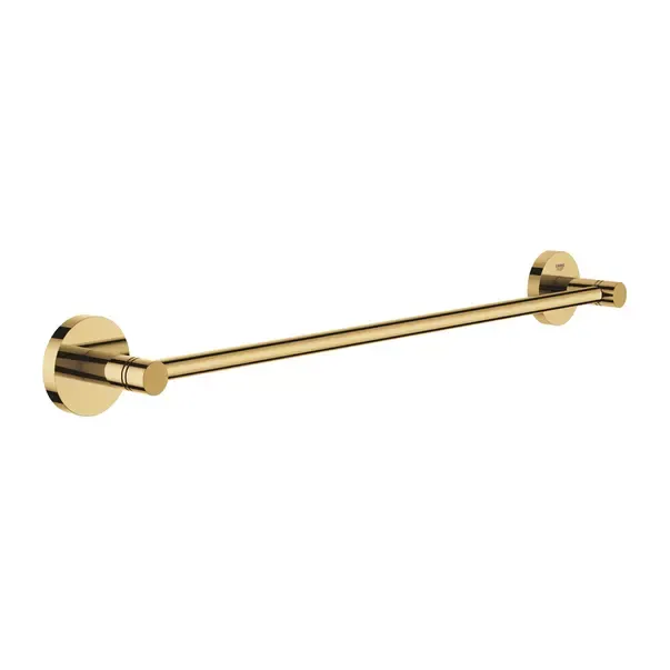 Suport prosop Grohe 40688GL1, Essentials, pe perete, 504 mm, metal, lucios, auriu
