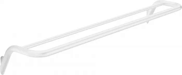 Suport prosop baie, dublu, alb mat, 61.6 cm, Deante Silia