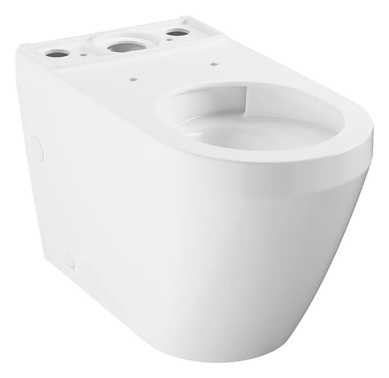 WC Grohe 102489SH00, Euro Ceramic, pe podea, Rimless, fara capac rezervor, alb