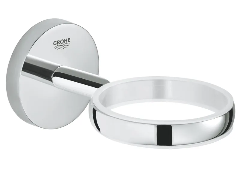 Suport Grohe 40585001, 111 mm, 54 mm, 2 orificii instalare, pe perete, metal, elemente fixare ascunse, Crom
