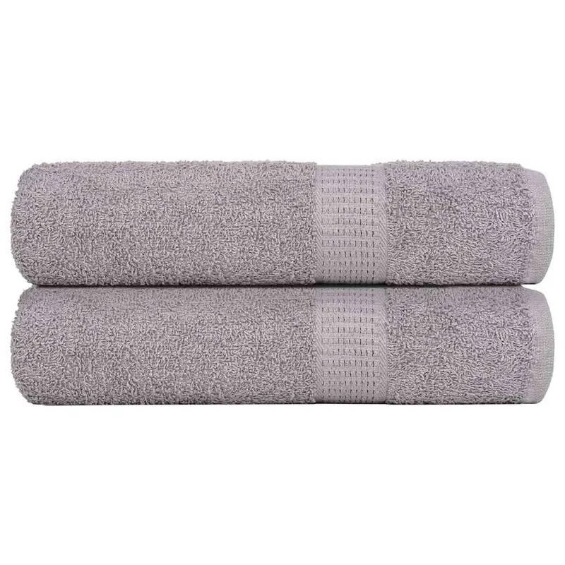 Prosoape de maini, frogn, 2 buc., gri, 50x100 cm, 360 g/m2