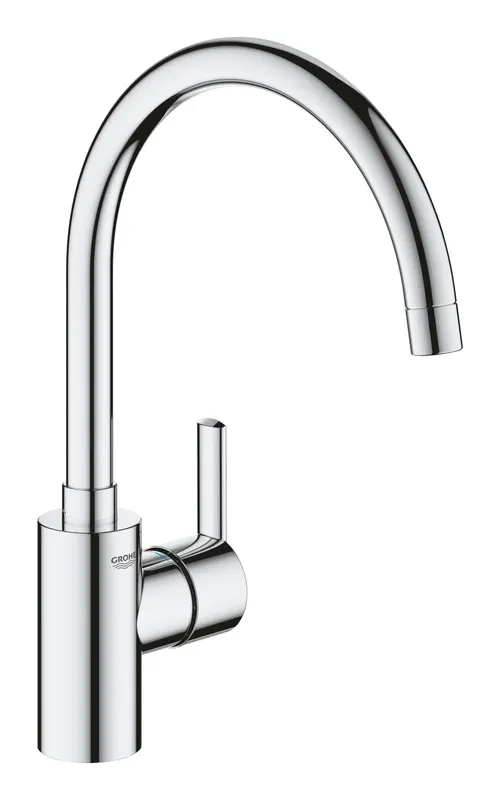 Baterie bucatarie Grohe 32670002, Feel, tip comanda monocomanda, marime inalta, forma pipa tip c, crom