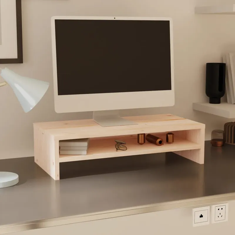 stand pentru monitor, 50x24x13 cm, lemn masiv de pin