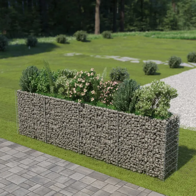 strat inaltat gabion, 360 x 50 x 100 cm, otel galvanizat