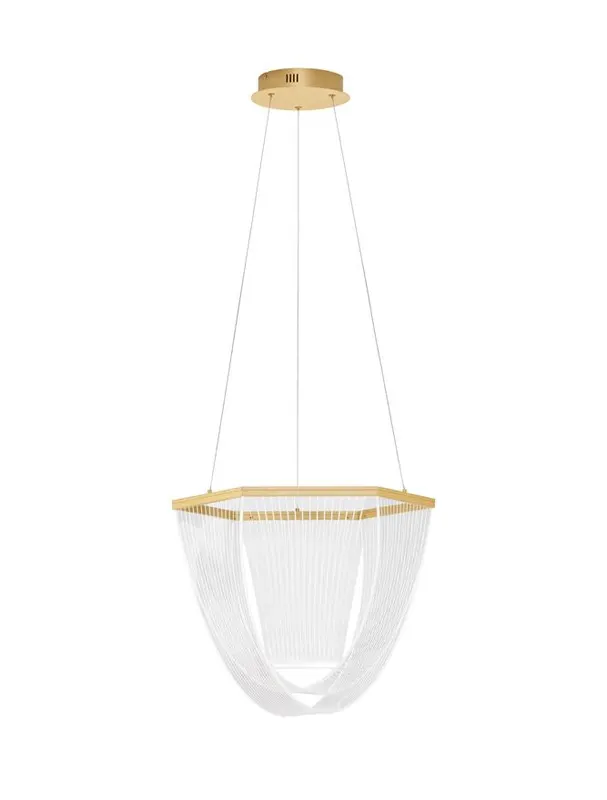 Lampa suspendata TRIAC dimabila VALENTIN - Ø 52cm / Gold