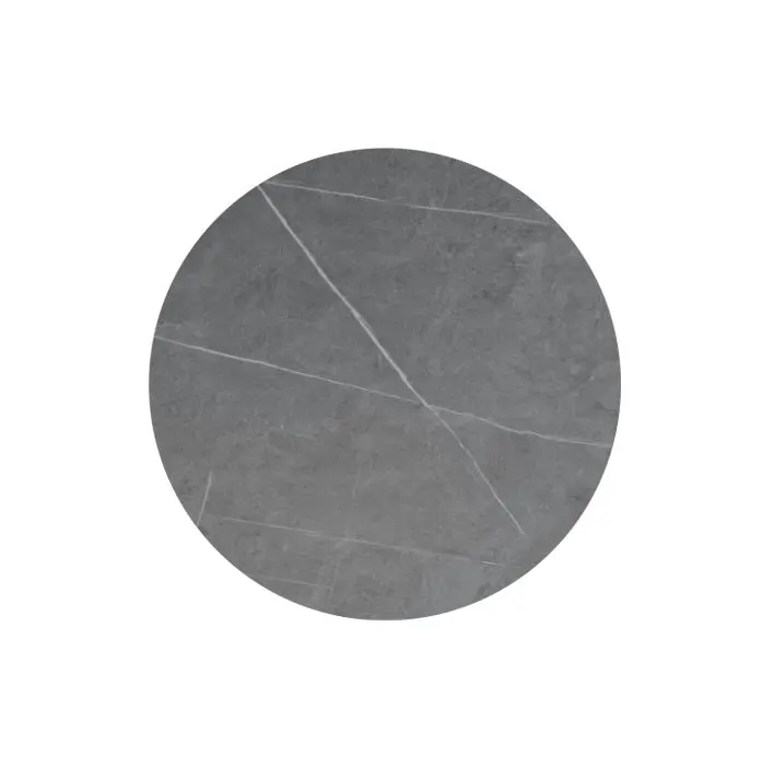 Masa LAYRA BLACK LEG Ø70 CM - Grey / Ø70cm