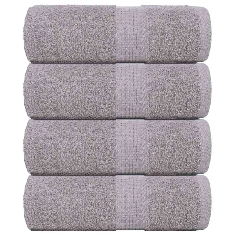 prosoape de sapun 4 buc gri 30x30 cm 360 g/m2 100% bumbac