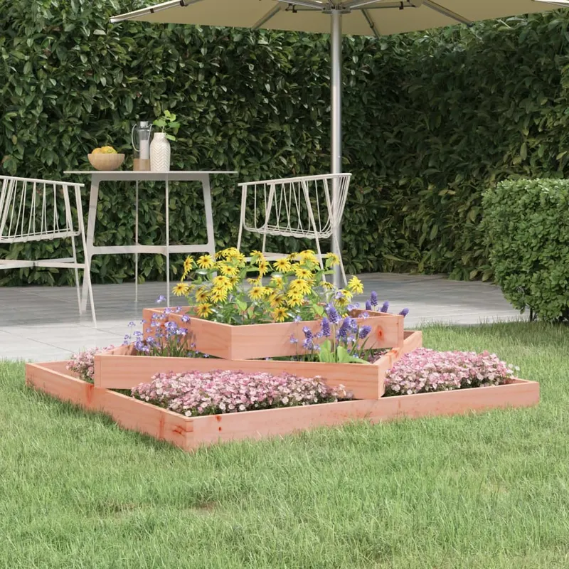 jardiniera, 112x112x27 cm, lemn masiv douglas
