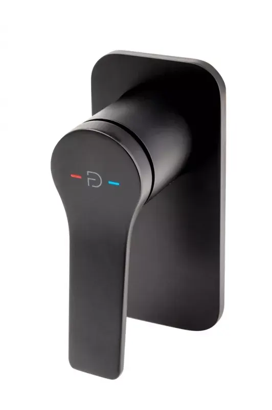 Unitate comanda FDesign Seppia FD1-SPA-7PA-22, 1 2 , incastrat, 1 iesire 1 2 , valva inclusa, mat, negru