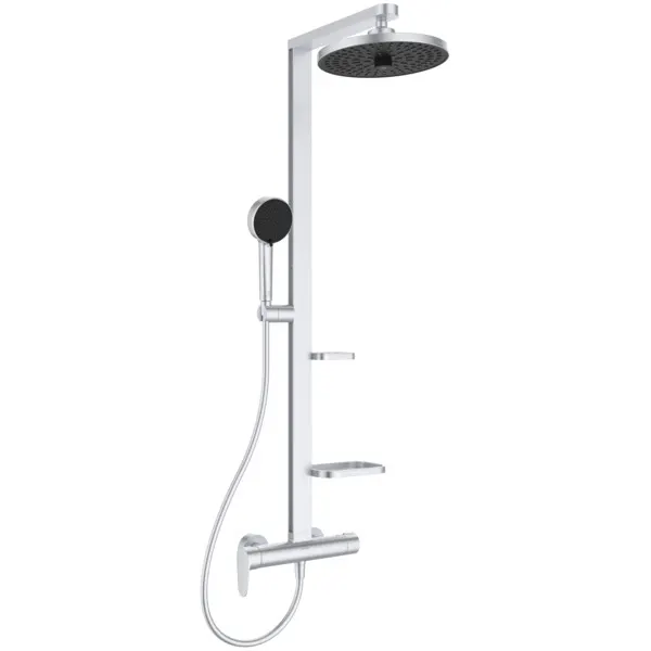 Coloana de dus cu baterie monocomanda Ideal Standard Alu+ argintiu mat