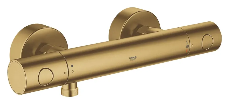 Baterie de dus Grohe 34065GN2, Grohtherm 1000, 1 2 , termostat, aparent, protectie, mat, auriu