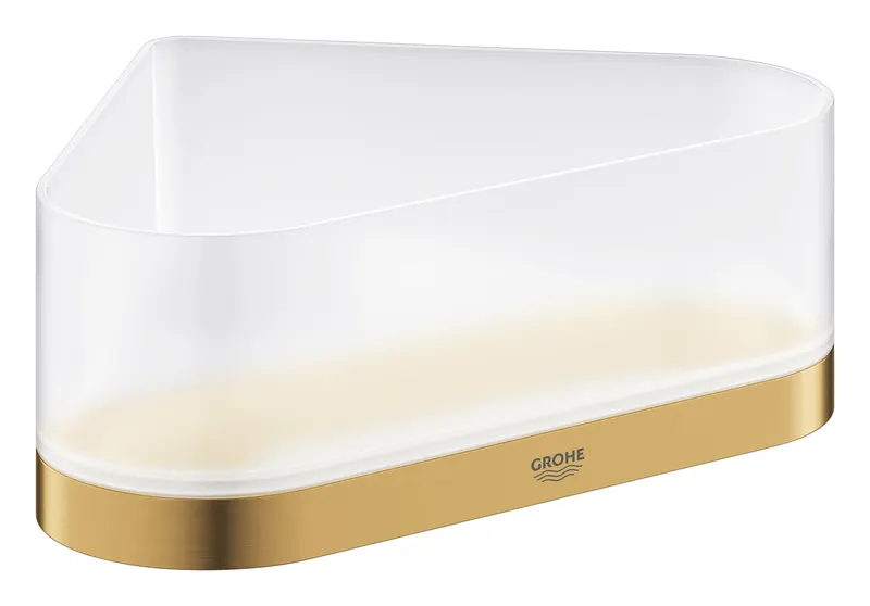 Raft de colt Grohe 41038GN0, Selection, montare pe perete, ABS Metal, mat, auriu
