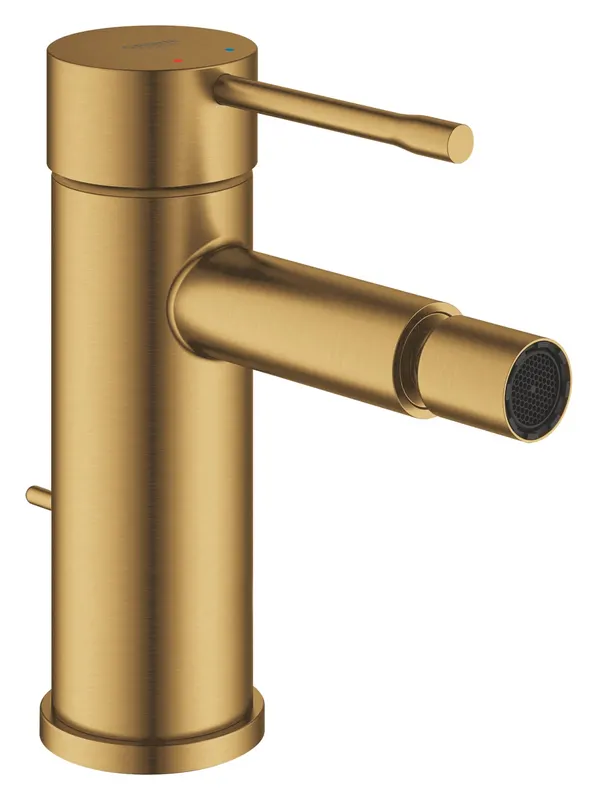 Baterie bideu Grohe 24178GN1, Essence, 3 8 , S, aerator, ventil cu tija, mat, auriu