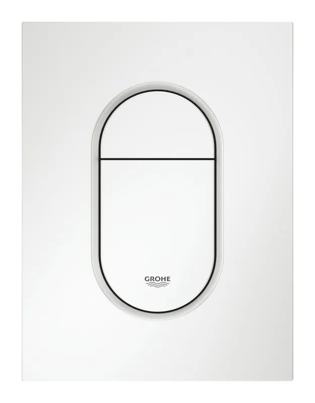 Clapeta WC Grohe 37624SH0, Arena Cosmo, S, 130 x 172 mm, verticala, plastic, mat, alb