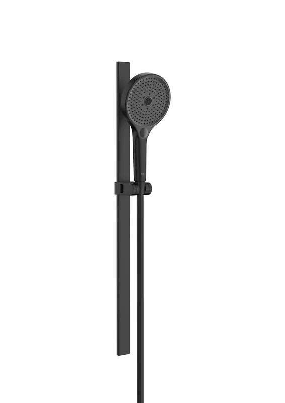 Coloana dus Roca A5B8E14NB0, 1.7 m, 130 mm, 700 mm, 3 functii para dus, 1 2 conexiune furtun, suport pivotant, Negru