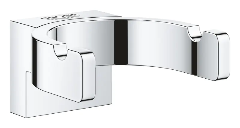 Agatatoare dubla Grohe 41049000, 58 mm, 56 mm, 2 cuie, 1 orificii instalare, pe perete, metal, elemente fixare, Crom