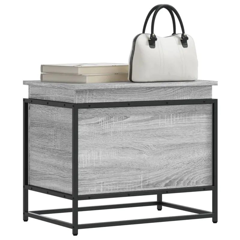 cutie depozitare gri sonoma 60x40x51,5 cm lemn prelucrat