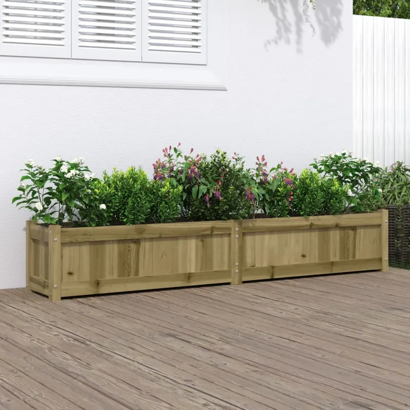 jardiniera de gradina, 180x31x31 cm, lemn de pin tratat