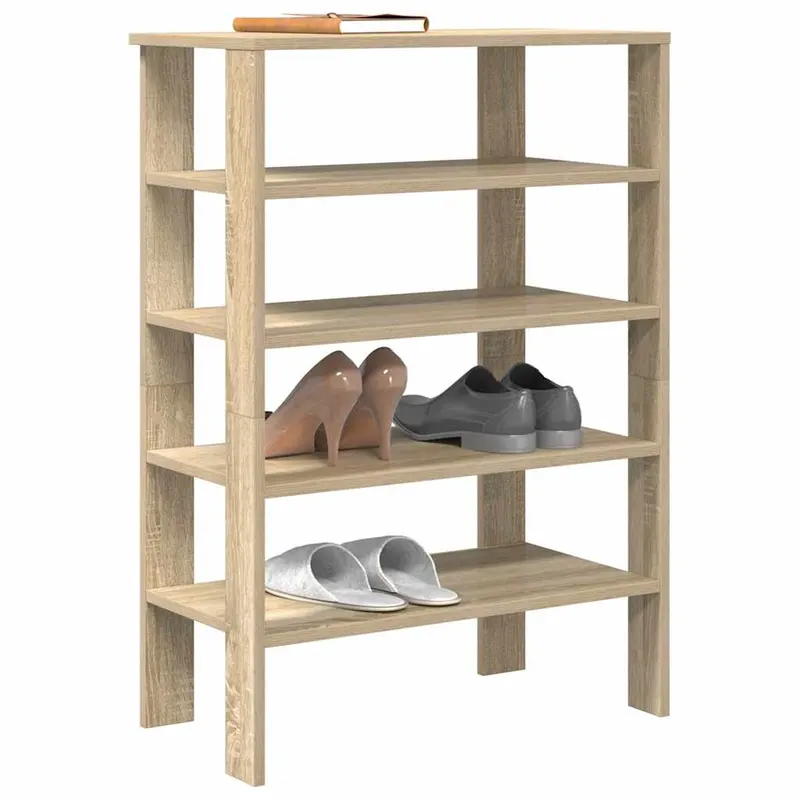 suport de pantofi, stejar sonoma,61x32x87,5 cm, lemn prelucrat