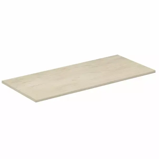 Blat pentru lavoar maro deschis lemn Ideal Standard Connect Air fara decupaj 100 cm