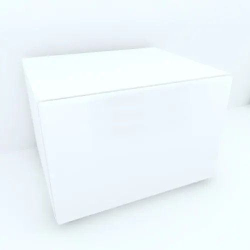 Armonia Comoda alba cu o usa cu sistem "PUSH TO OPEN" front MDF Alb Mat