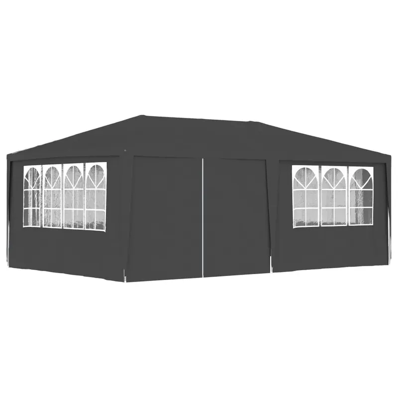 cort petrecere profesional pereti laterali antracit 4x6m 90g/m2