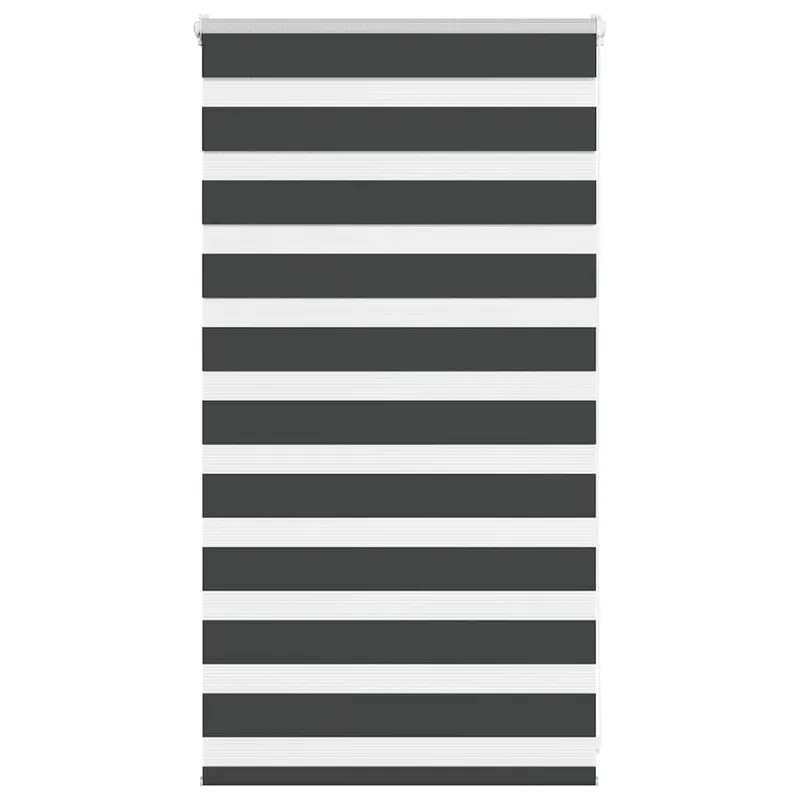 Jaluzea tip zebra neagra latime tesatura 65,9 cm poliester