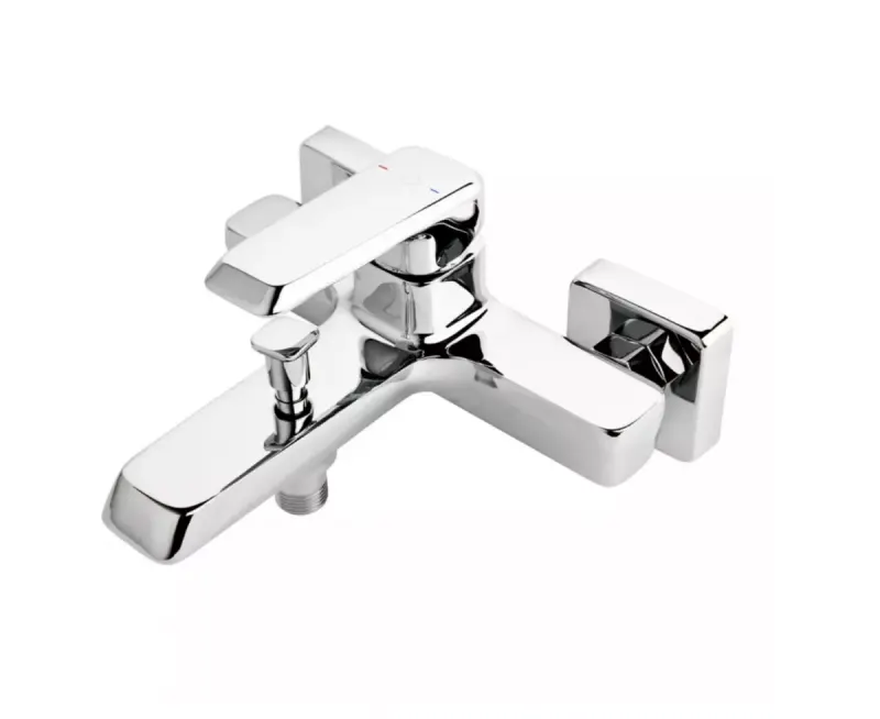 Baterie de cada FDesign Brina FD1-BRN-1-11, 1 2 , aparenta, diverter, monocomanda, cartus ceramic, crom