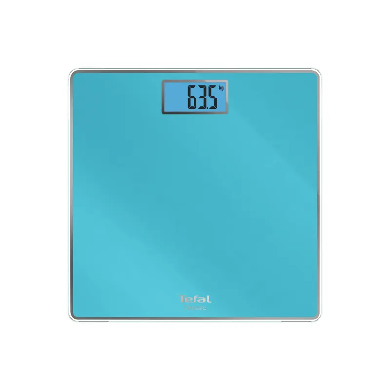 Cantar de baie Classic PP1503V0, 160 KG, gradatii la 100 g, 31 x 31 cm, sticla, albastru