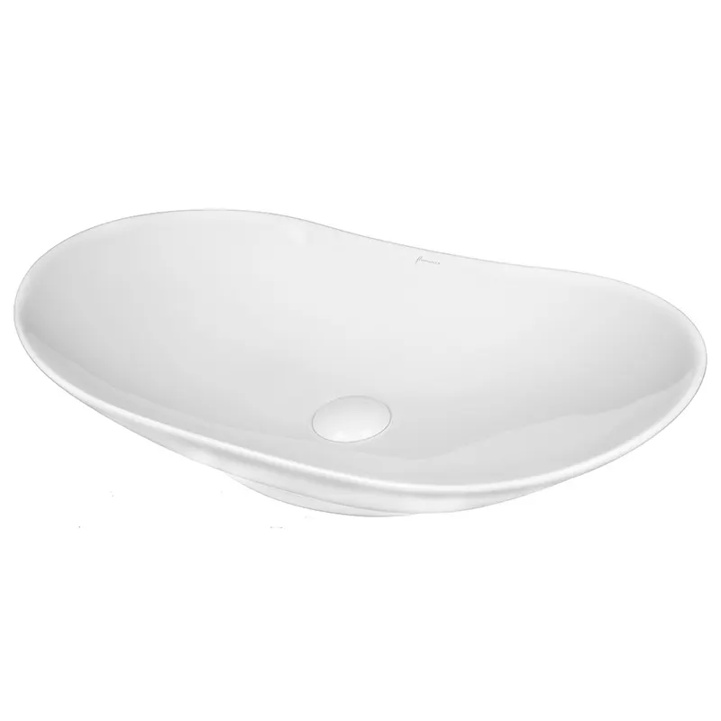 Lavoar pe blat Fluminia My Pleasure, 37.5 cm, oval, garantie 2 ani, alb